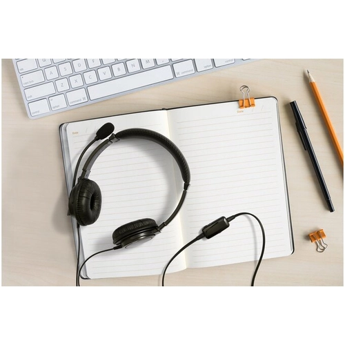 Kensington K33065WW headphones/headset Wired Head-band Office/Call center USB Type-A Black